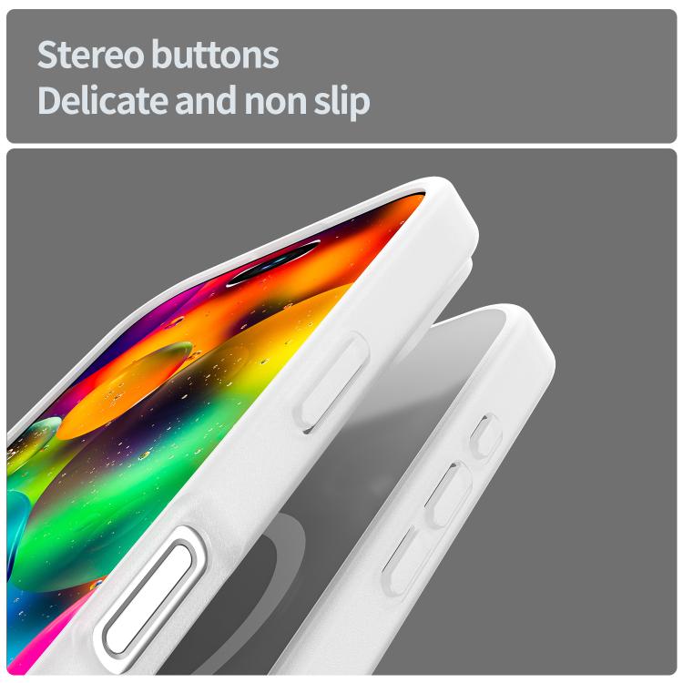 For iPhone 17 Fanying Series PC Hybrid TPU Translucent Frosted MagSafe Phone Case(Matte White) - iPhone 17 Cases by buy2fix | Online Shopping UK | buy2fix