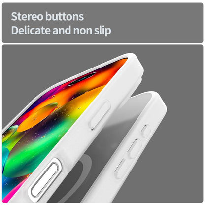 For iPhone 17 Fanying Series PC Hybrid TPU Translucent Frosted MagSafe Phone Case(Matte White) - iPhone 17 Cases by buy2fix | Online Shopping UK | buy2fix