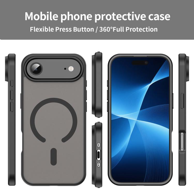 For iPhone Air Fanying Series PC Hybrid TPU Translucent Frosted MagSafe Phone Case(Translucent Black) - iPhone Air Cases by buy2fix | Online Shopping UK | buy2fix