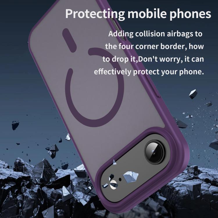 For iPhone Air Fanying Series PC Hybrid TPU Translucent Frosted MagSafe Phone Case(Crystal Purple) - iPhone Air Cases by buy2fix | Online Shopping UK | buy2fix