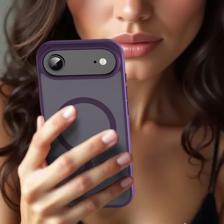 For iPhone Air Fanying Series PC Hybrid TPU Translucent Frosted MagSafe Phone Case(Crystal Purple) - iPhone Air Cases by buy2fix | Online Shopping UK | buy2fix