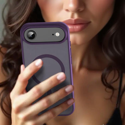 For iPhone Air Fanying Series PC Hybrid TPU Translucent Frosted MagSafe Phone Case(Crystal Purple) - iPhone Air Cases by buy2fix | Online Shopping UK | buy2fix