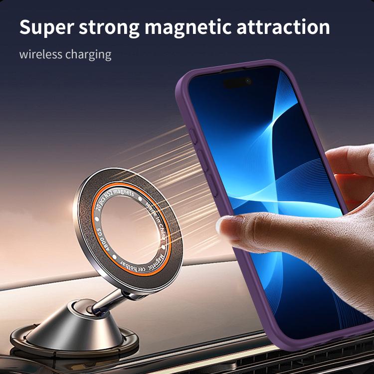 For iPhone Air Fanying Series PC Hybrid TPU Translucent Frosted MagSafe Phone Case(Crystal Purple) - iPhone Air Cases by buy2fix | Online Shopping UK | buy2fix