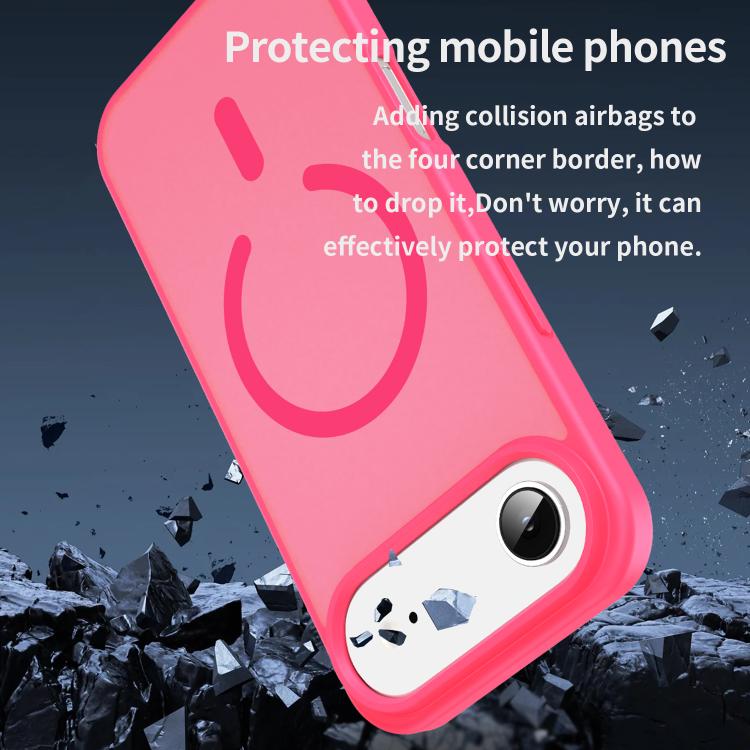 For iPhone Air Fanying Series PC Hybrid TPU Translucent Frosted MagSafe Phone Case(Rose Red) - iPhone Air Cases by buy2fix | Online Shopping UK | buy2fix
