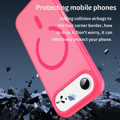 For iPhone Air Fanying Series PC Hybrid TPU Translucent Frosted MagSafe Phone Case(Rose Red) - iPhone Air Cases by buy2fix | Online Shopping UK | buy2fix
