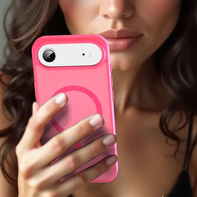 For iPhone Air Fanying Series PC Hybrid TPU Translucent Frosted MagSafe Phone Case(Rose Red) - iPhone Air Cases by buy2fix | Online Shopping UK | buy2fix