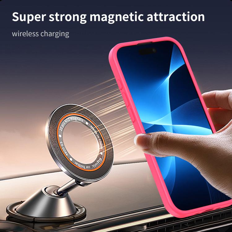 For iPhone Air Fanying Series PC Hybrid TPU Translucent Frosted MagSafe Phone Case(Rose Red) - iPhone Air Cases by buy2fix | Online Shopping UK | buy2fix