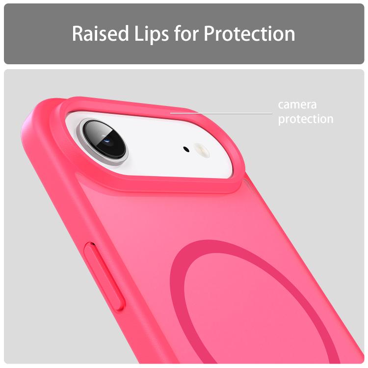 For iPhone Air Fanying Series PC Hybrid TPU Translucent Frosted MagSafe Phone Case(Rose Red) - iPhone Air Cases by buy2fix | Online Shopping UK | buy2fix