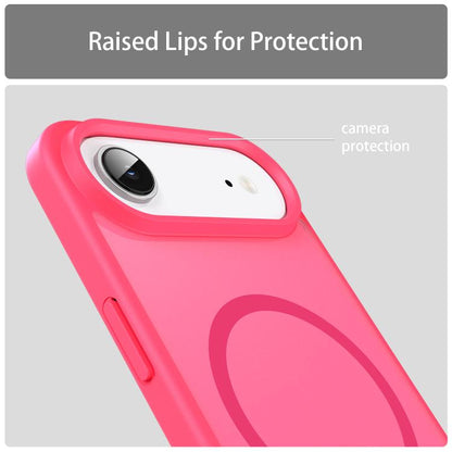 For iPhone Air Fanying Series PC Hybrid TPU Translucent Frosted MagSafe Phone Case(Rose Red) - iPhone Air Cases by buy2fix | Online Shopping UK | buy2fix