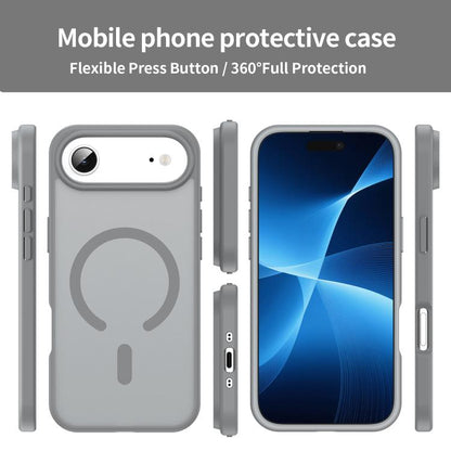 For iPhone Air Fanying Series PC Hybrid TPU Translucent Frosted MagSafe Phone Case(Silver Grey) - iPhone Air Cases by buy2fix | Online Shopping UK | buy2fix