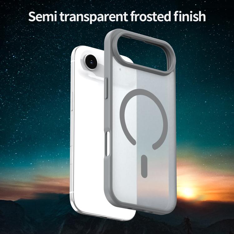 For iPhone Air Fanying Series PC Hybrid TPU Translucent Frosted MagSafe Phone Case(Silver Grey) - iPhone Air Cases by buy2fix | Online Shopping UK | buy2fix