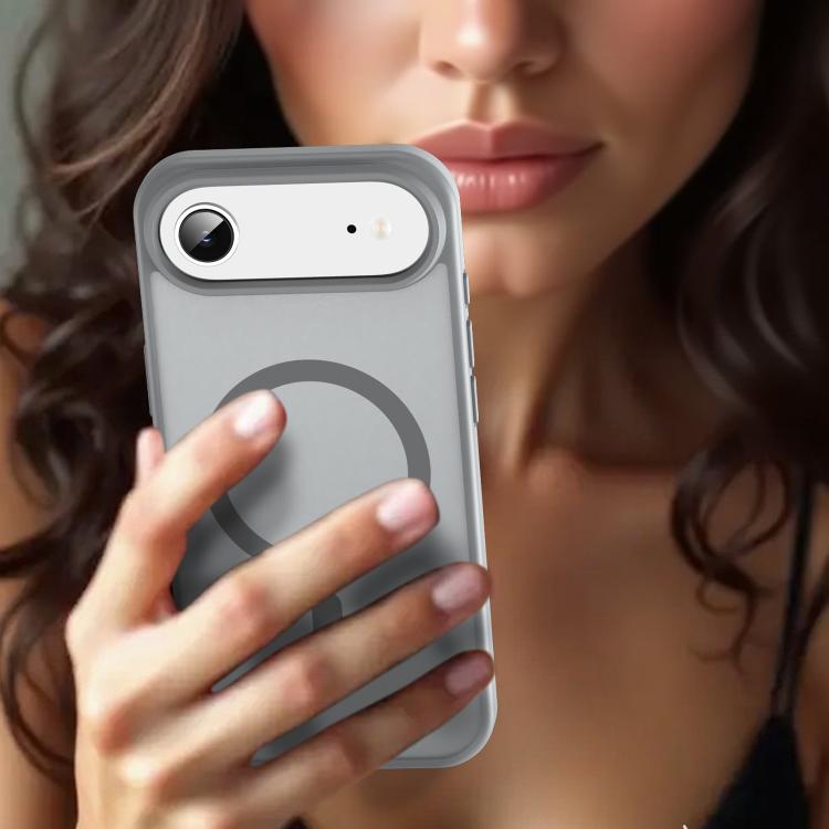 For iPhone Air Fanying Series PC Hybrid TPU Translucent Frosted MagSafe Phone Case(Silver Grey) - iPhone Air Cases by buy2fix | Online Shopping UK | buy2fix