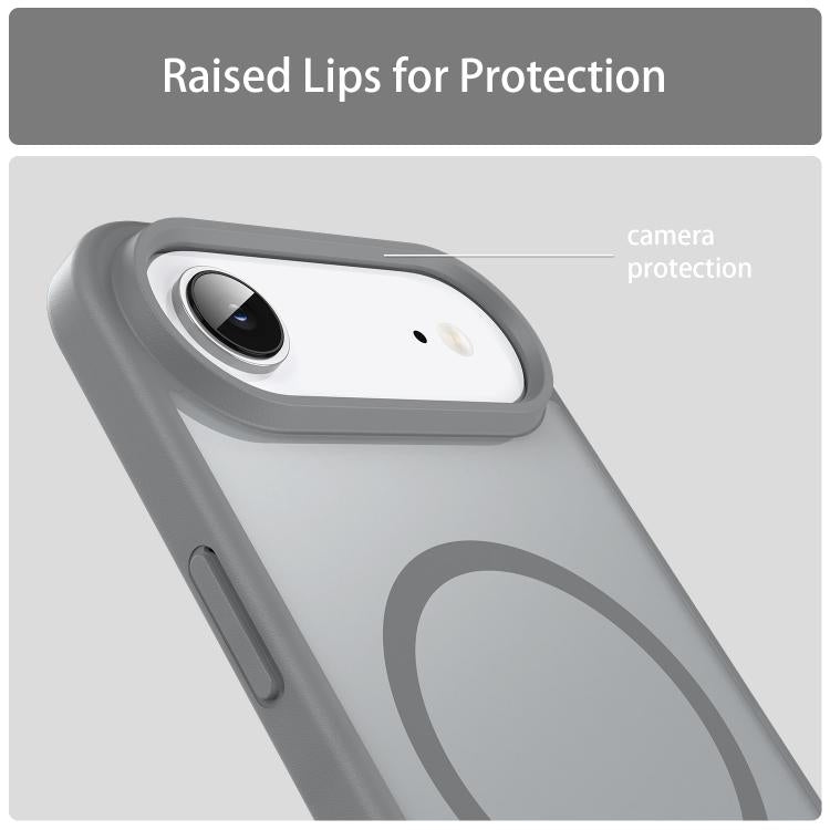 For iPhone Air Fanying Series PC Hybrid TPU Translucent Frosted MagSafe Phone Case(Silver Grey) - iPhone Air Cases by buy2fix | Online Shopping UK | buy2fix