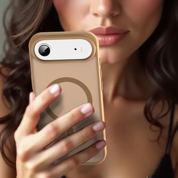 For iPhone Air Fanying Series PC Hybrid TPU Translucent Frosted MagSafe Phone Case(Desert Gold) - iPhone Air Cases by buy2fix | Online Shopping UK | buy2fix