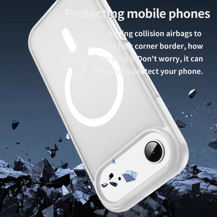For iPhone Air Fanying Series PC Hybrid TPU Translucent Frosted MagSafe Phone Case(Matte White) - iPhone Air Cases by buy2fix | Online Shopping UK | buy2fix
