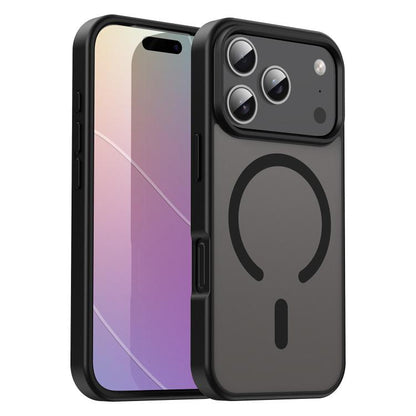 For iPhone 17 Pro Fanying Series PC Hybrid TPU Translucent Frosted MagSafe Phone Case(Translucent Black) - iPhone 17 Pro Cases by buy2fix | Online Shopping UK | buy2fix