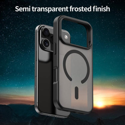 For iPhone 17 Pro Fanying Series PC Hybrid TPU Translucent Frosted MagSafe Phone Case(Translucent Black) - iPhone 17 Pro Cases by buy2fix | Online Shopping UK | buy2fix