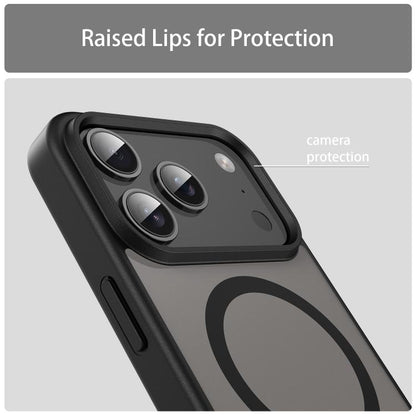 For iPhone 17 Pro Fanying Series PC Hybrid TPU Translucent Frosted MagSafe Phone Case(Translucent Black) - iPhone 17 Pro Cases by buy2fix | Online Shopping UK | buy2fix