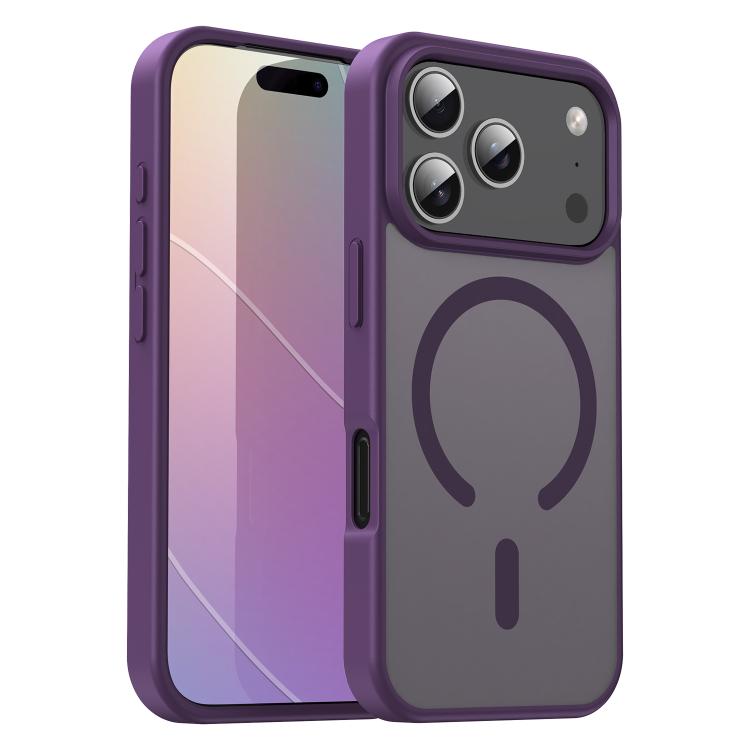 For iPhone 17 Pro Fanying Series PC Hybrid TPU Translucent Frosted MagSafe Phone Case(Crystal Purple) - iPhone 17 Pro Cases by buy2fix | Online Shopping UK | buy2fix