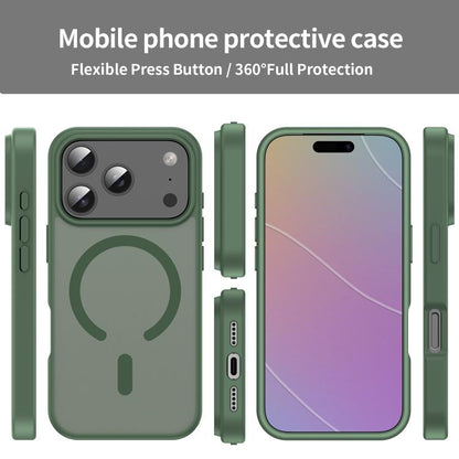 For iPhone 17 Pro Fanying Series PC Hybrid TPU Translucent Frosted MagSafe Phone Case(Olive Green) - iPhone 17 Pro Cases by buy2fix | Online Shopping UK | buy2fix