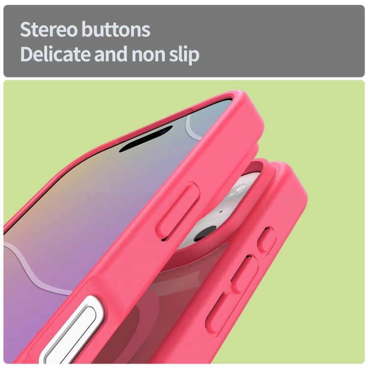 For iPhone 17 Pro Fanying Series PC Hybrid TPU Translucent Frosted MagSafe Phone Case(Rose Red) - iPhone 17 Pro Cases by buy2fix | Online Shopping UK | buy2fix