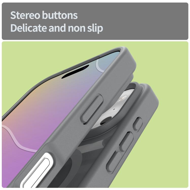 For iPhone 17 Pro Fanying Series PC Hybrid TPU Translucent Frosted MagSafe Phone Case(Silver Grey) - iPhone 17 Pro Cases by buy2fix | Online Shopping UK | buy2fix