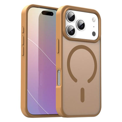 For iPhone 17 Pro Fanying Series PC Hybrid TPU Translucent Frosted MagSafe Phone Case(Desert Gold) - iPhone 17 Pro Cases by buy2fix | Online Shopping UK | buy2fix