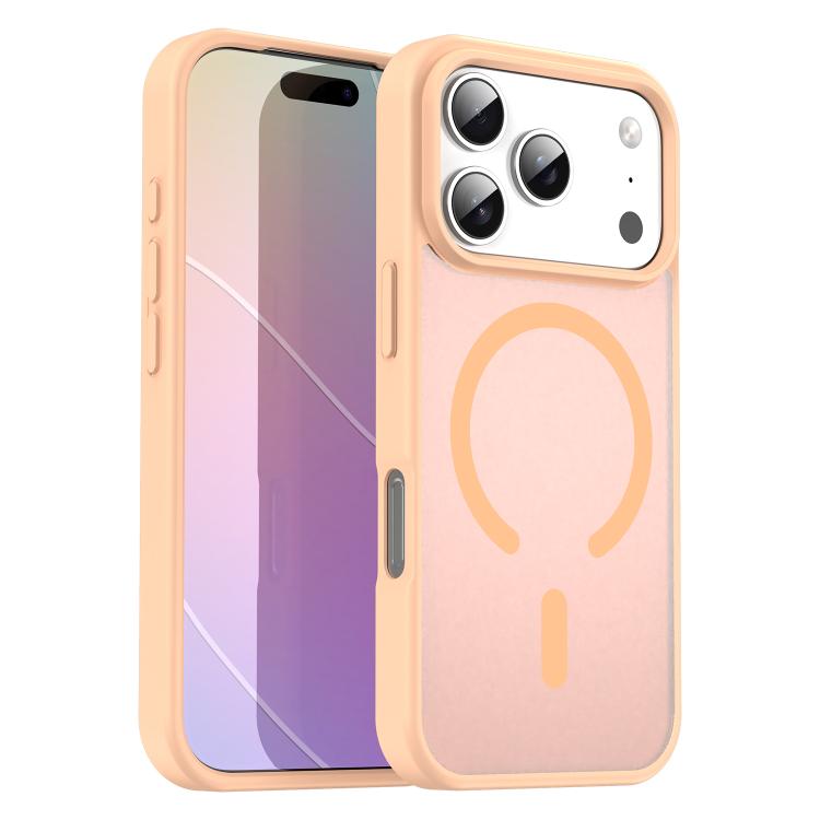 For iPhone 17 Pro Fanying Series PC Hybrid TPU Translucent Frosted MagSafe Phone Case(Rouge Powder) - iPhone 17 Pro Cases by buy2fix | Online Shopping UK | buy2fix