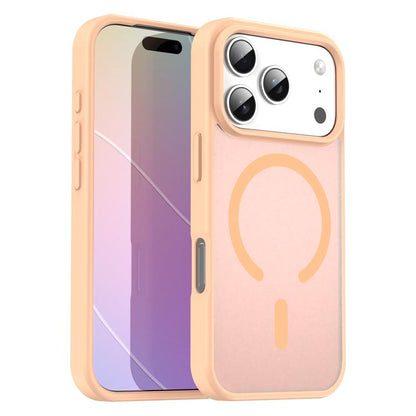 For iPhone 17 Pro Fanying Series PC Hybrid TPU Translucent Frosted MagSafe Phone Case(Rouge Powder) - iPhone 17 Pro Cases by buy2fix | Online Shopping UK | buy2fix