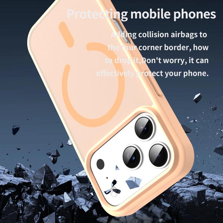 For iPhone 17 Pro Fanying Series PC Hybrid TPU Translucent Frosted MagSafe Phone Case(Rouge Powder) - iPhone 17 Pro Cases by buy2fix | Online Shopping UK | buy2fix