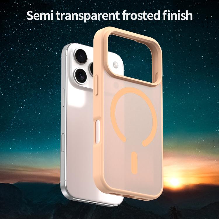For iPhone 17 Pro Fanying Series PC Hybrid TPU Translucent Frosted MagSafe Phone Case(Rouge Powder) - iPhone 17 Pro Cases by buy2fix | Online Shopping UK | buy2fix