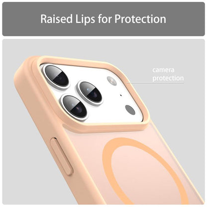 For iPhone 17 Pro Fanying Series PC Hybrid TPU Translucent Frosted MagSafe Phone Case(Rouge Powder) - iPhone 17 Pro Cases by buy2fix | Online Shopping UK | buy2fix