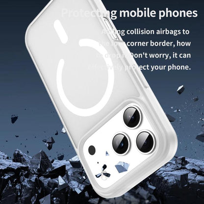 For iPhone 17 Pro Fanying Series PC Hybrid TPU Translucent Frosted MagSafe Phone Case(Matte White) - iPhone 17 Pro Cases by buy2fix | Online Shopping UK | buy2fix