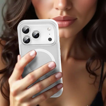 For iPhone 17 Pro Fanying Series PC Hybrid TPU Translucent Frosted MagSafe Phone Case(Matte White) - iPhone 17 Pro Cases by buy2fix | Online Shopping UK | buy2fix