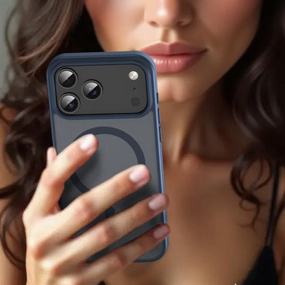 For iPhone 17 Pro Max Fanying Series PC Hybrid TPU Translucent Frosted MagSafe Phone Case(Cyan Blue) - iPhone 17 Pro Max Cases by buy2fix | Online Shopping UK | buy2fix