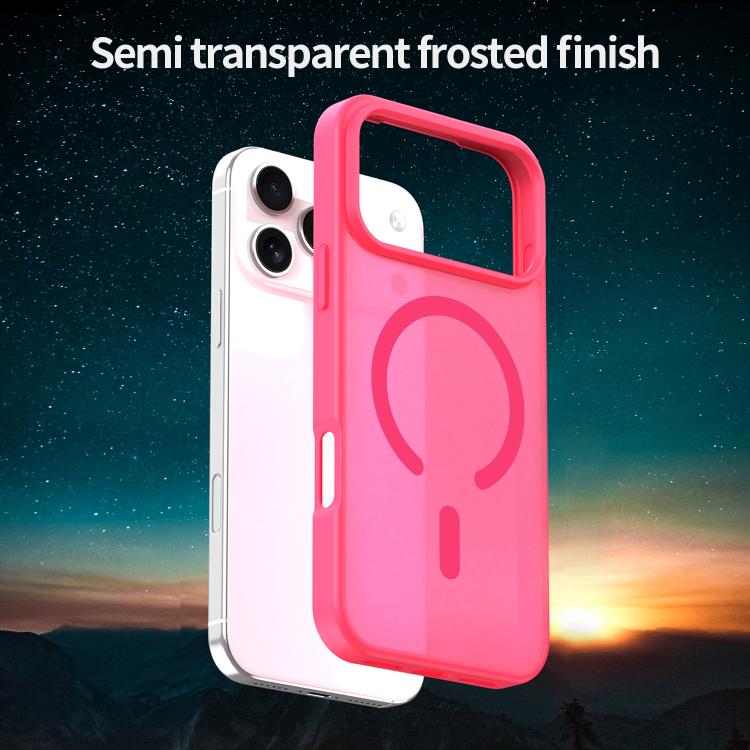 For iPhone 17 Pro Max Fanying Series PC Hybrid TPU Translucent Frosted MagSafe Phone Case(Rose Red) - iPhone 17 Pro Max Cases by buy2fix | Online Shopping UK | buy2fix
