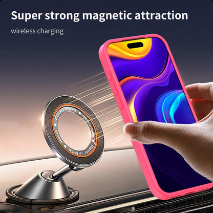 For iPhone 17 Pro Max Fanying Series PC Hybrid TPU Translucent Frosted MagSafe Phone Case(Rose Red) - iPhone 17 Pro Max Cases by buy2fix | Online Shopping UK | buy2fix