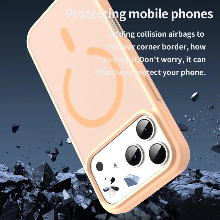 For iPhone 17 Pro Max Fanying Series PC Hybrid TPU Translucent Frosted MagSafe Phone Case(Rouge Powder) - iPhone 17 Pro Max Cases by buy2fix | Online Shopping UK | buy2fix