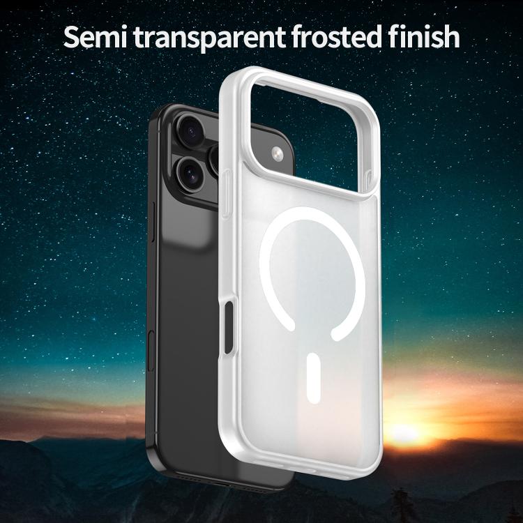 For iPhone 17 Pro Max Fanying Series PC Hybrid TPU Translucent Frosted MagSafe Phone Case(Matte White) - iPhone 17 Pro Max Cases by buy2fix | Online Shopping UK | buy2fix