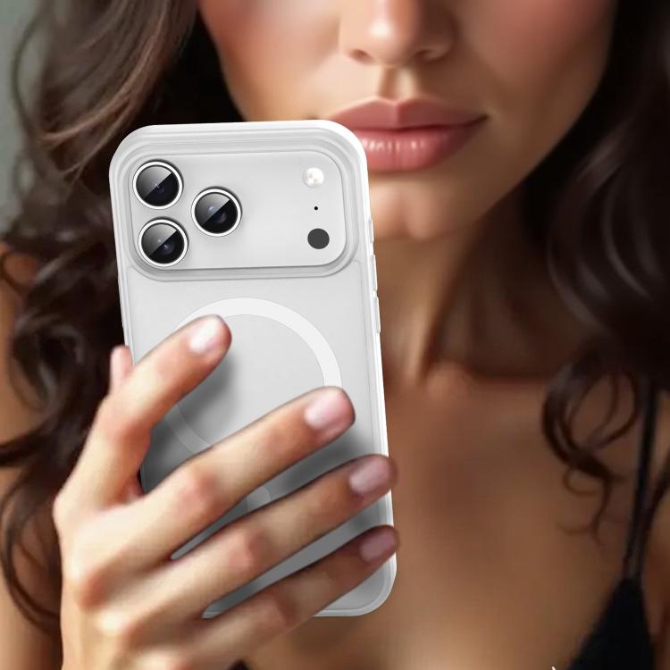 For iPhone 17 Pro Max Fanying Series PC Hybrid TPU Translucent Frosted MagSafe Phone Case(Matte White) - iPhone 17 Pro Max Cases by buy2fix | Online Shopping UK | buy2fix