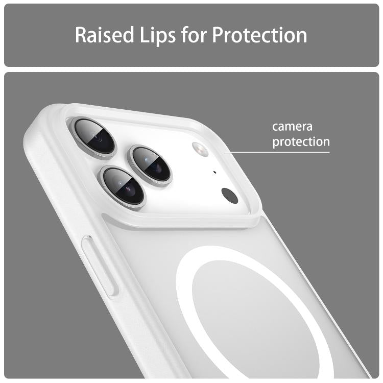 For iPhone 17 Pro Max Fanying Series PC Hybrid TPU Translucent Frosted MagSafe Phone Case(Matte White) - iPhone 17 Pro Max Cases by buy2fix | Online Shopping UK | buy2fix