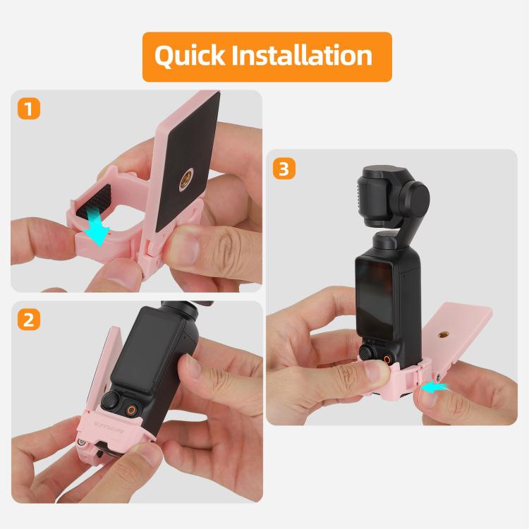 For DJI OSMO Pocket 3 Sunnylife 761V3 Magnetic Mount Multi Interface Expansion Adapter(Black) - Mount & Holder by Sunnylife | Online Shopping UK | buy2fix
