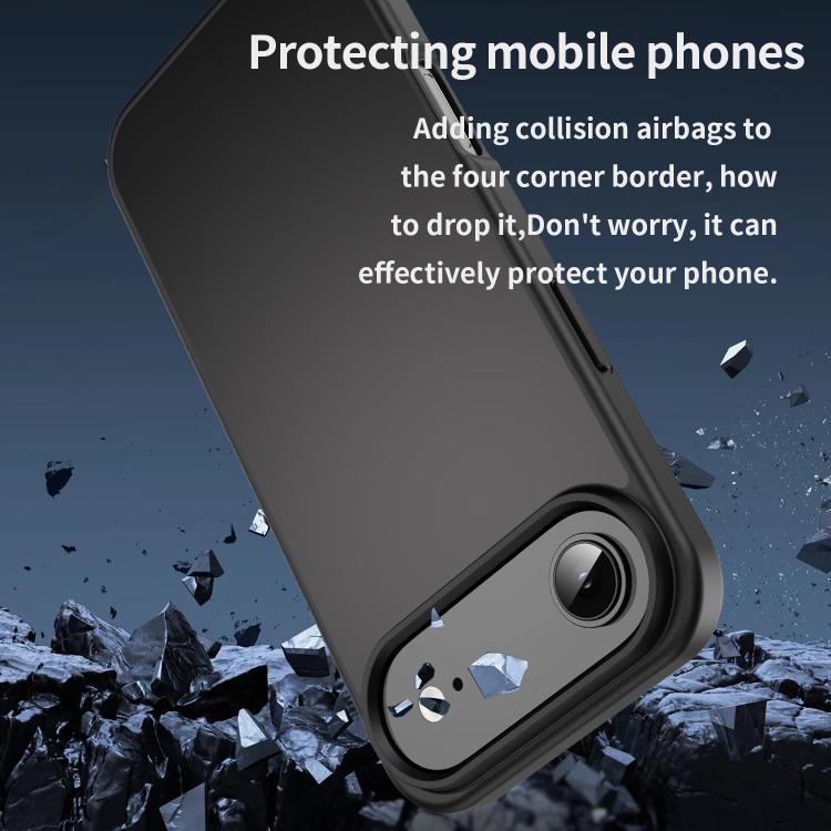 For iPhone Air Fanying Series PC Hybrid TPU Translucent Frosted Phone Case(Black) - iPhone Air Cases by buy2fix | Online Shopping UK | buy2fix