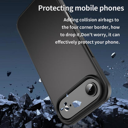 For iPhone Air Fanying Series PC Hybrid TPU Translucent Frosted Phone Case(Black) - iPhone Air Cases by buy2fix | Online Shopping UK | buy2fix