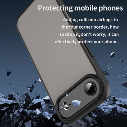 For iPhone Air Fanying Series PC Hybrid TPU Translucent Frosted Phone Case(Translucent Black) - iPhone Air Cases by buy2fix | Online Shopping UK | buy2fix