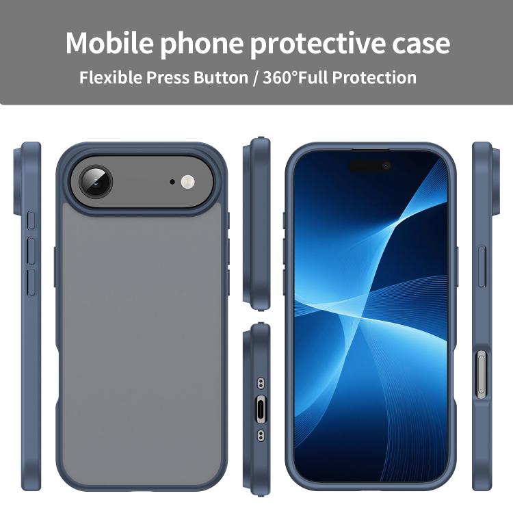 For iPhone Air Fanying Series PC Hybrid TPU Translucent Frosted Phone Case(Cyan Blue) - iPhone Air Cases by buy2fix | Online Shopping UK | buy2fix