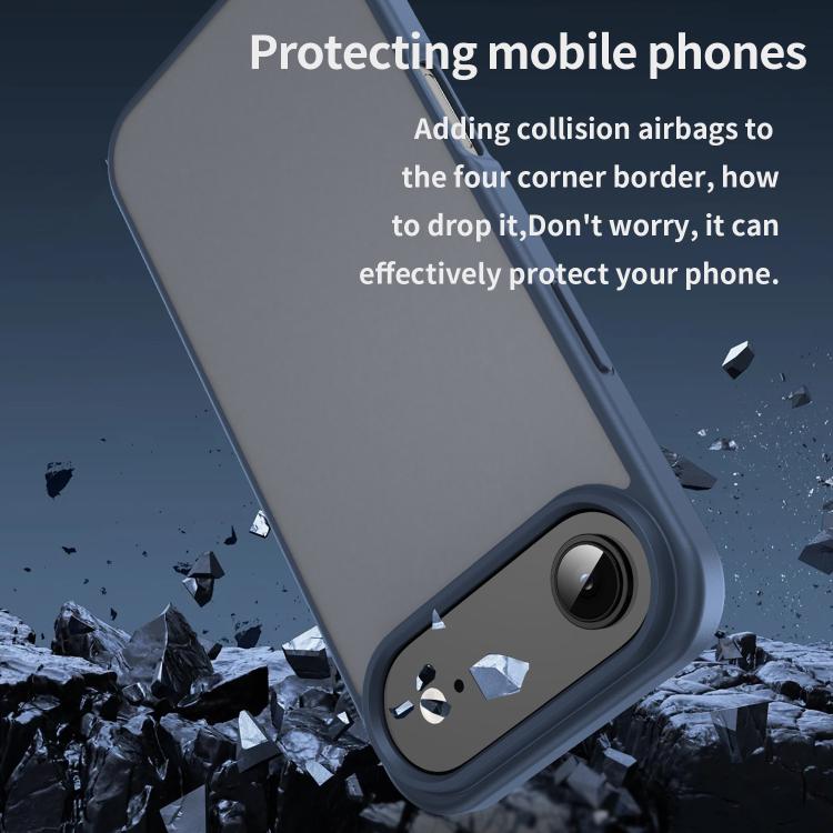 For iPhone Air Fanying Series PC Hybrid TPU Translucent Frosted Phone Case(Cyan Blue) - iPhone Air Cases by buy2fix | Online Shopping UK | buy2fix