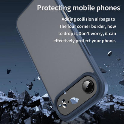 For iPhone Air Fanying Series PC Hybrid TPU Translucent Frosted Phone Case(Cyan Blue) - iPhone Air Cases by buy2fix | Online Shopping UK | buy2fix