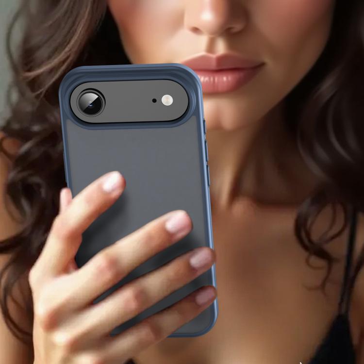 For iPhone Air Fanying Series PC Hybrid TPU Translucent Frosted Phone Case(Cyan Blue) - iPhone Air Cases by buy2fix | Online Shopping UK | buy2fix