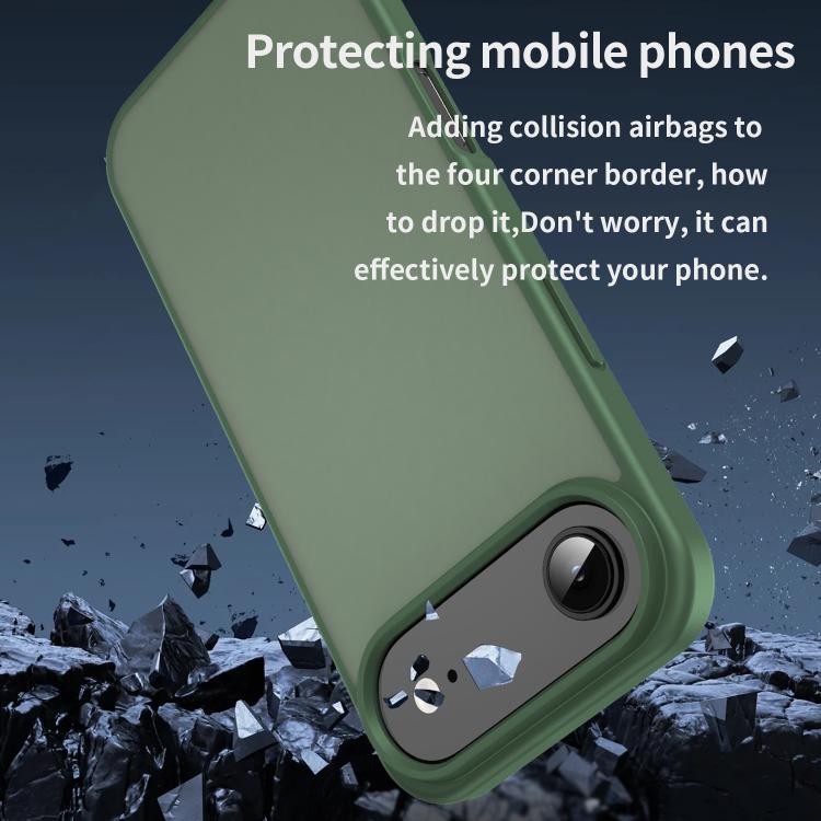 For iPhone Air Fanying Series PC Hybrid TPU Translucent Frosted Phone Case(Olive Green) - iPhone Air Cases by buy2fix | Online Shopping UK | buy2fix